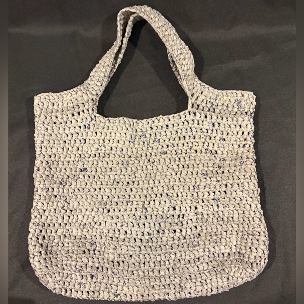 Handmade Crocheted Plastic Yarn Tote ♻️